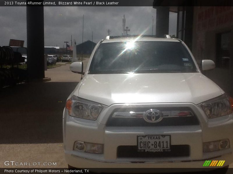 Blizzard White Pearl / Black Leather 2013 Toyota 4Runner Limited