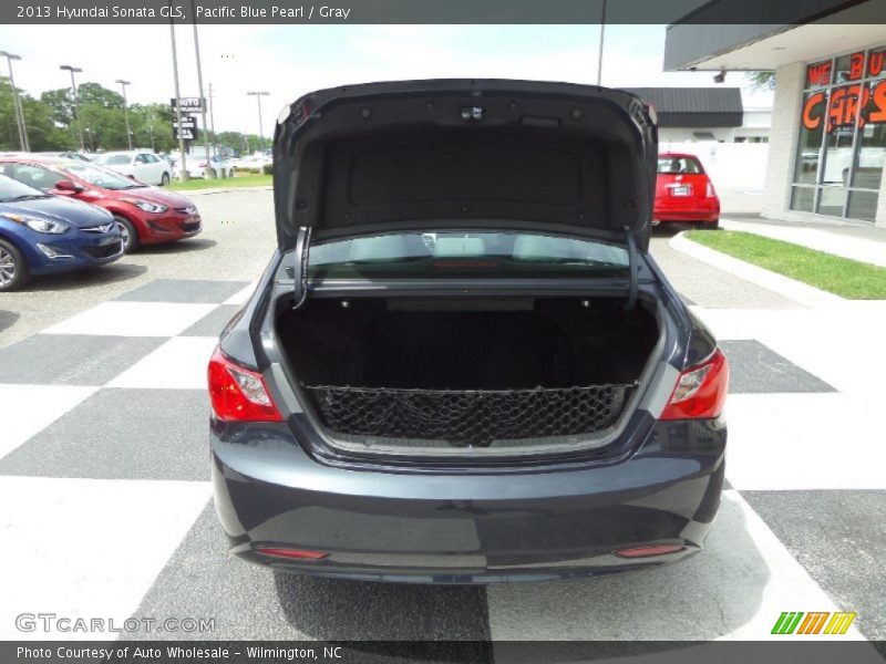 Pacific Blue Pearl / Gray 2013 Hyundai Sonata GLS