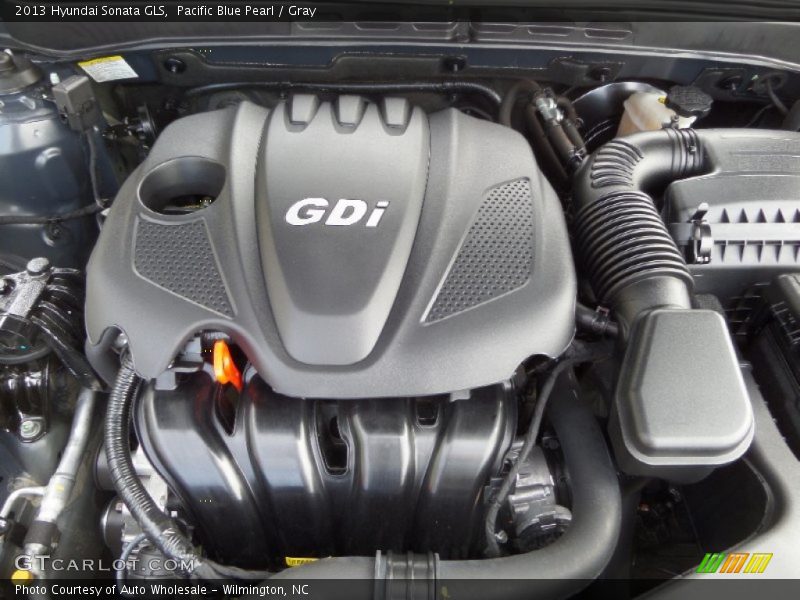 Pacific Blue Pearl / Gray 2013 Hyundai Sonata GLS