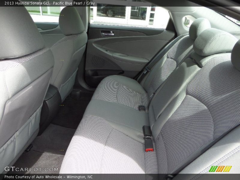 Pacific Blue Pearl / Gray 2013 Hyundai Sonata GLS