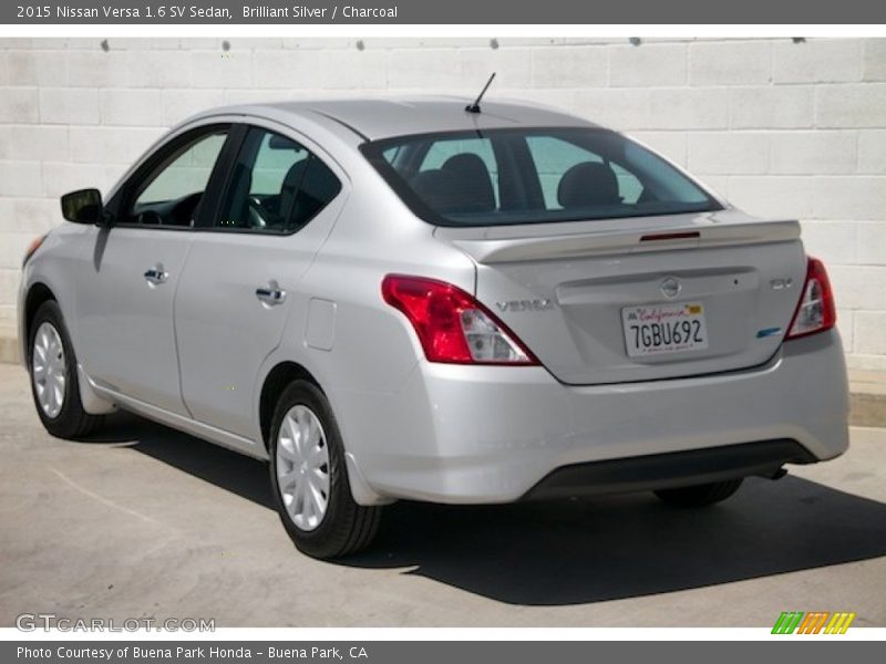 Brilliant Silver / Charcoal 2015 Nissan Versa 1.6 SV Sedan