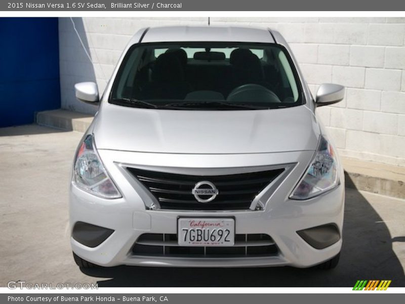 Brilliant Silver / Charcoal 2015 Nissan Versa 1.6 SV Sedan