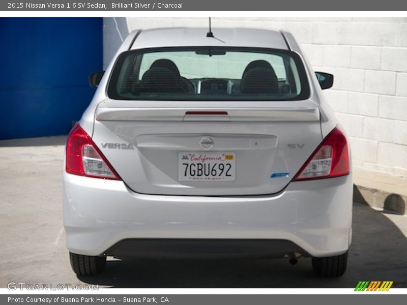 Brilliant Silver / Charcoal 2015 Nissan Versa 1.6 SV Sedan