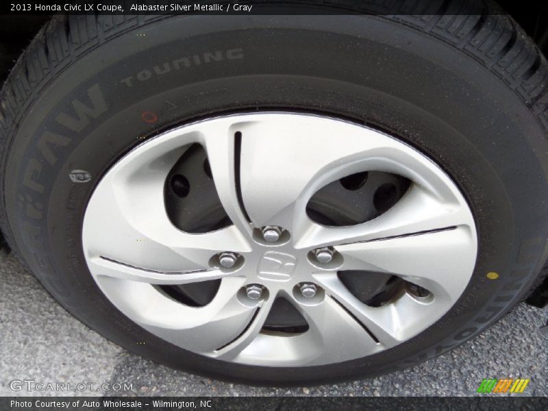 Alabaster Silver Metallic / Gray 2013 Honda Civic LX Coupe