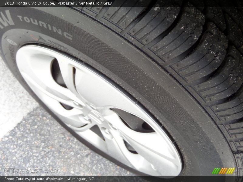 Alabaster Silver Metallic / Gray 2013 Honda Civic LX Coupe