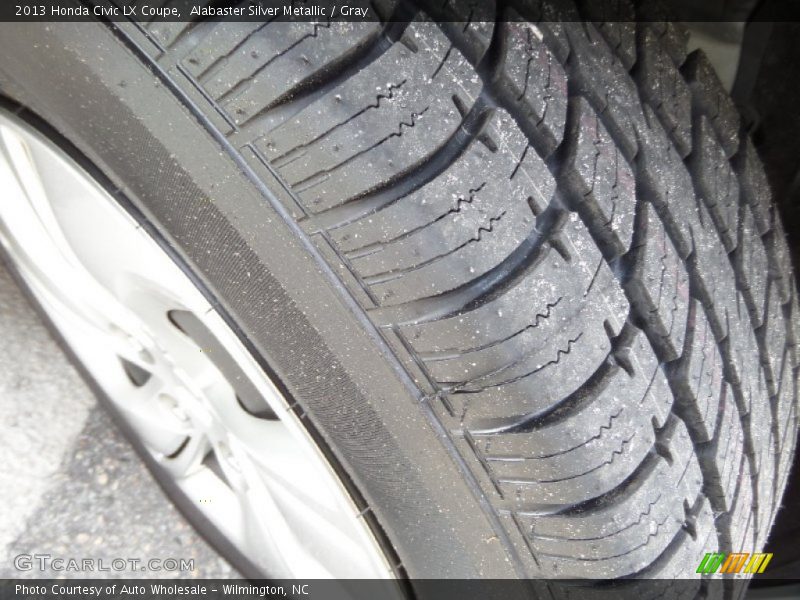 Alabaster Silver Metallic / Gray 2013 Honda Civic LX Coupe
