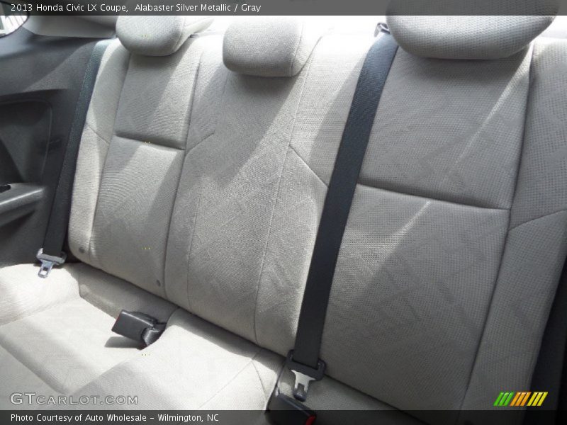 Alabaster Silver Metallic / Gray 2013 Honda Civic LX Coupe