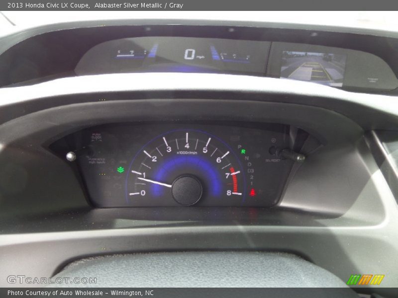 Alabaster Silver Metallic / Gray 2013 Honda Civic LX Coupe