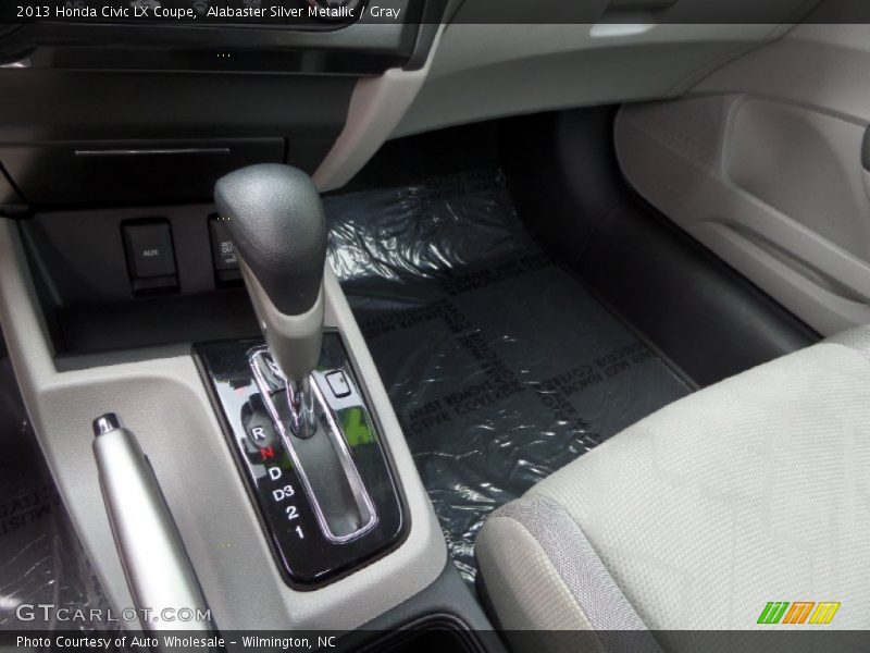 Alabaster Silver Metallic / Gray 2013 Honda Civic LX Coupe
