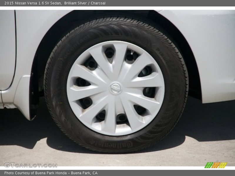 Brilliant Silver / Charcoal 2015 Nissan Versa 1.6 SV Sedan