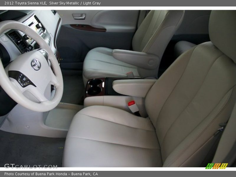 Silver Sky Metallic / Light Gray 2012 Toyota Sienna XLE