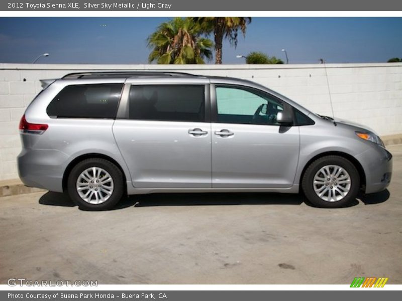 Silver Sky Metallic / Light Gray 2012 Toyota Sienna XLE