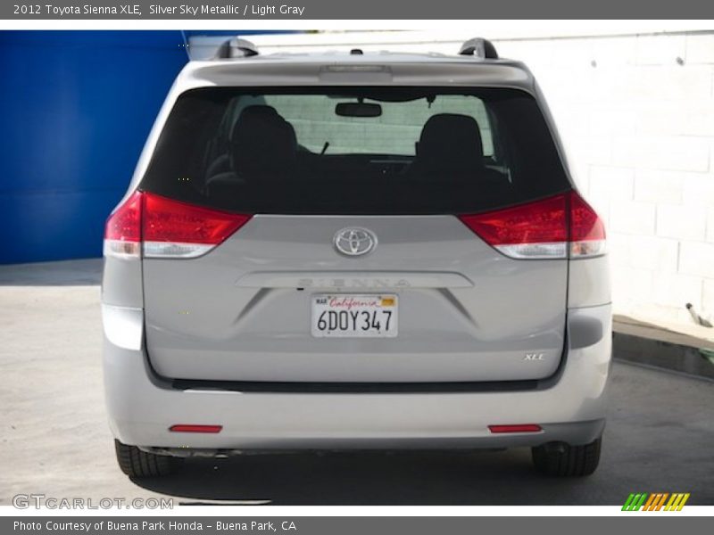 Silver Sky Metallic / Light Gray 2012 Toyota Sienna XLE