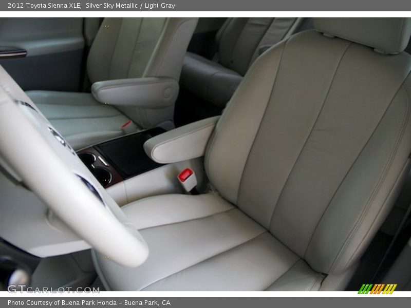 Silver Sky Metallic / Light Gray 2012 Toyota Sienna XLE