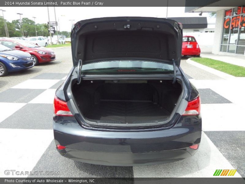 Pacific Blue Pearl / Gray 2014 Hyundai Sonata Limited