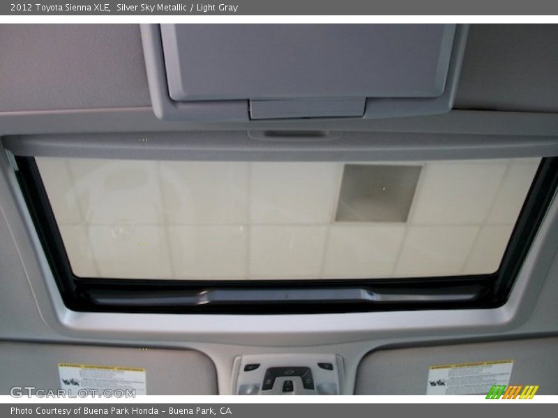 Silver Sky Metallic / Light Gray 2012 Toyota Sienna XLE