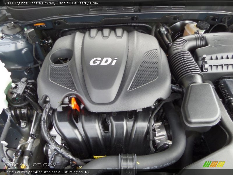 Pacific Blue Pearl / Gray 2014 Hyundai Sonata Limited