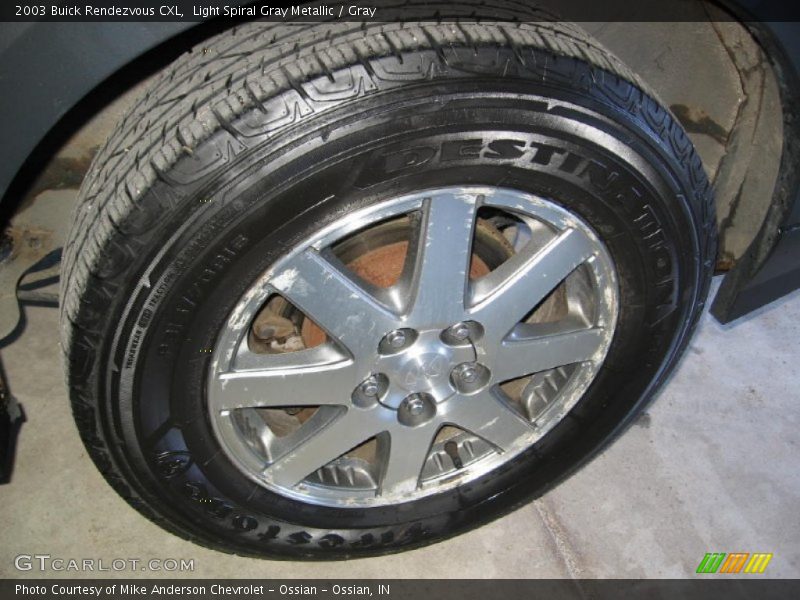 Light Spiral Gray Metallic / Gray 2003 Buick Rendezvous CXL