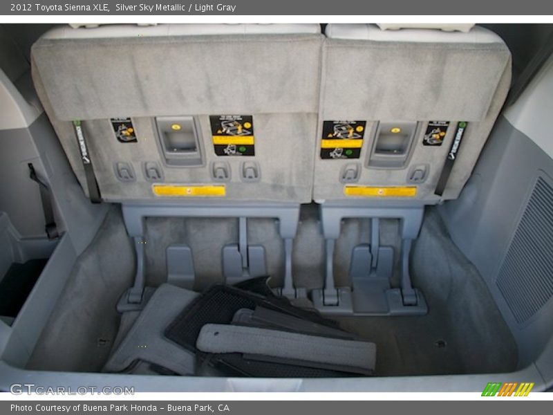 Silver Sky Metallic / Light Gray 2012 Toyota Sienna XLE