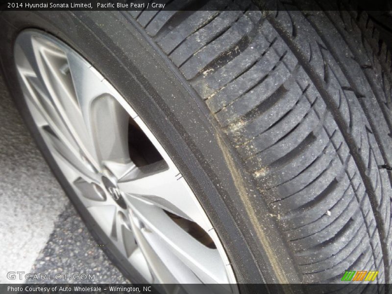 Pacific Blue Pearl / Gray 2014 Hyundai Sonata Limited