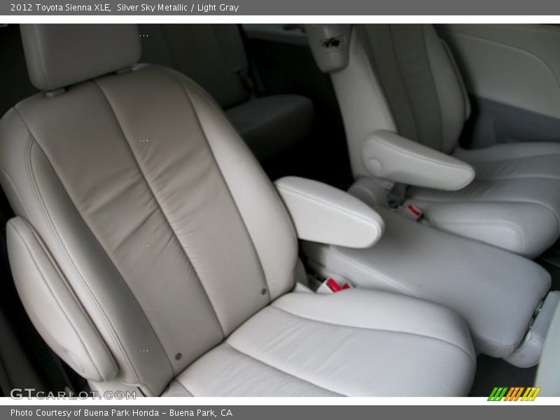 Silver Sky Metallic / Light Gray 2012 Toyota Sienna XLE