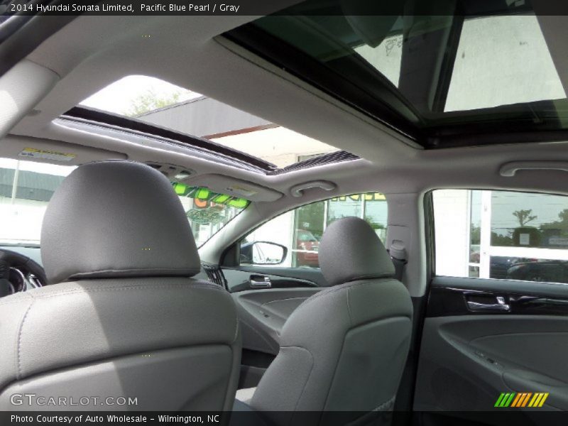 Pacific Blue Pearl / Gray 2014 Hyundai Sonata Limited