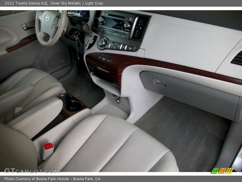 Silver Sky Metallic / Light Gray 2012 Toyota Sienna XLE