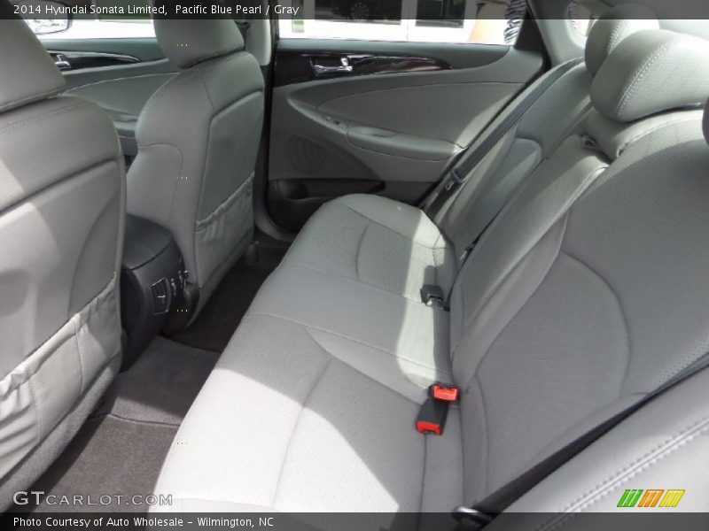 Pacific Blue Pearl / Gray 2014 Hyundai Sonata Limited