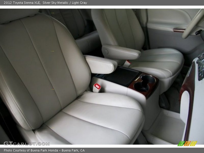 Silver Sky Metallic / Light Gray 2012 Toyota Sienna XLE