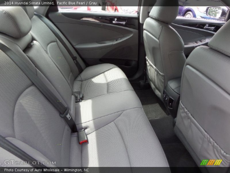 Pacific Blue Pearl / Gray 2014 Hyundai Sonata Limited