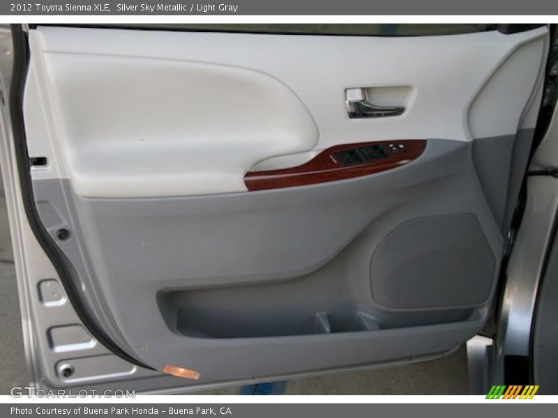 Silver Sky Metallic / Light Gray 2012 Toyota Sienna XLE