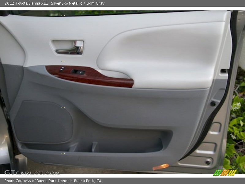 Silver Sky Metallic / Light Gray 2012 Toyota Sienna XLE