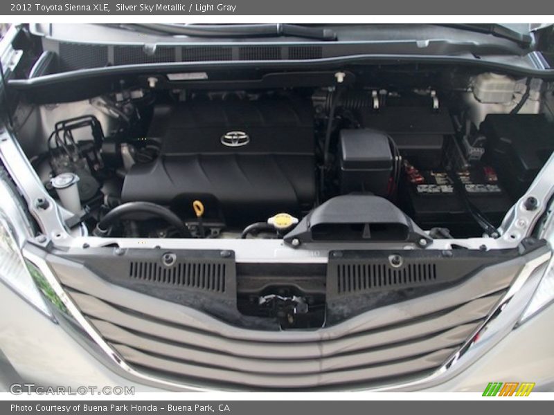 Silver Sky Metallic / Light Gray 2012 Toyota Sienna XLE