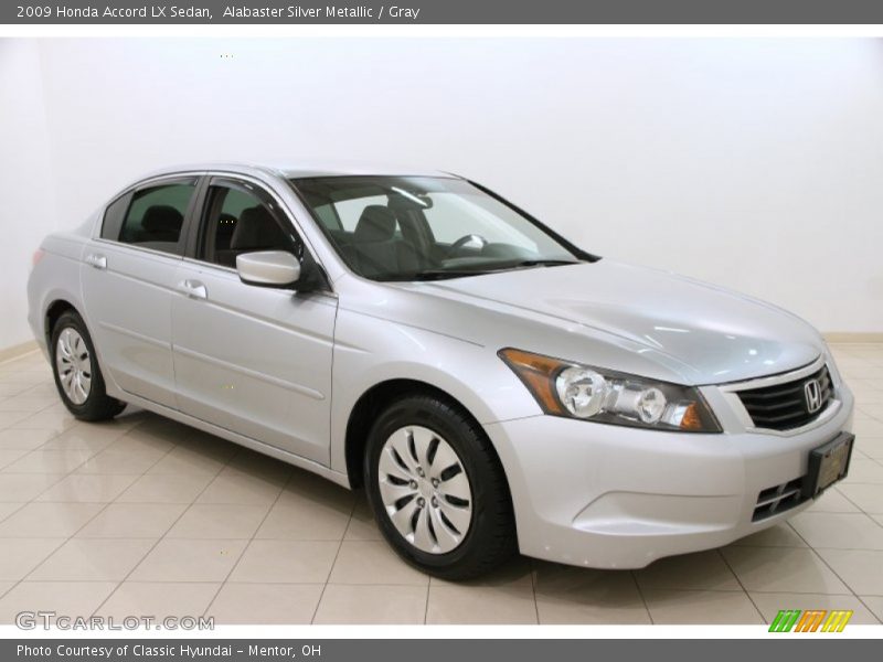 Alabaster Silver Metallic / Gray 2009 Honda Accord LX Sedan