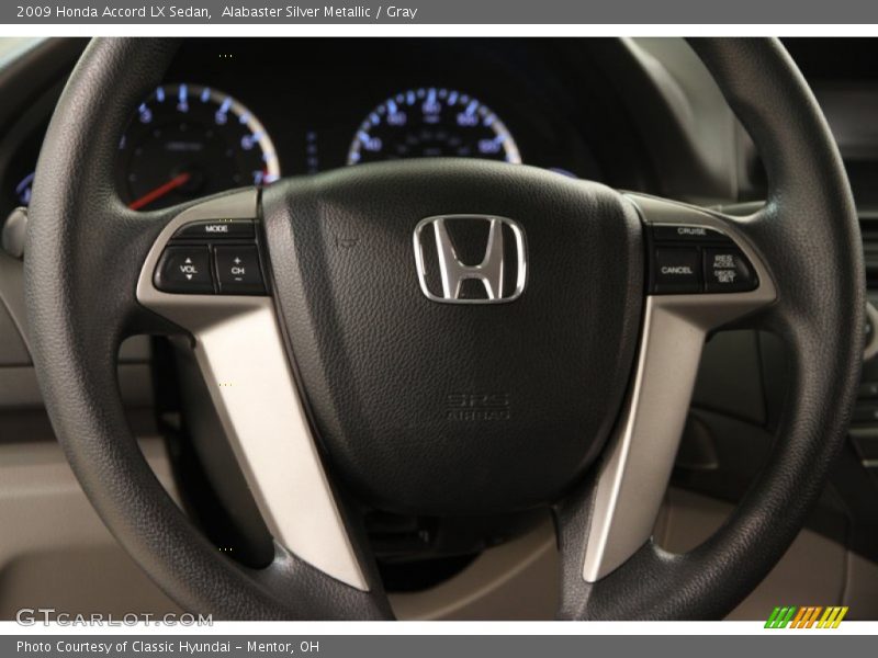 Alabaster Silver Metallic / Gray 2009 Honda Accord LX Sedan