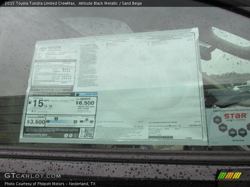 Attitude Black Metallic / Sand Beige 2015 Toyota Tundra Limited CrewMax