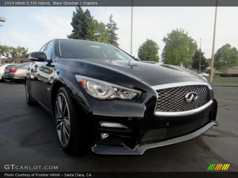Black Obsidian / Graphite 2014 Infiniti Q 50S Hybrid