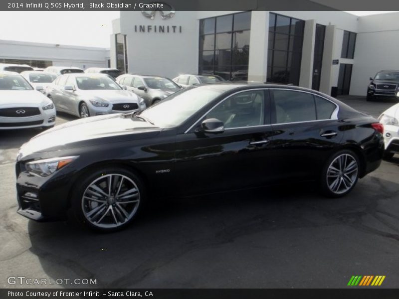 Black Obsidian / Graphite 2014 Infiniti Q 50S Hybrid