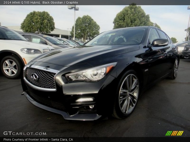 Black Obsidian / Graphite 2014 Infiniti Q 50S Hybrid