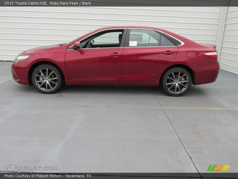 Ruby Flare Pearl / Black 2015 Toyota Camry XSE