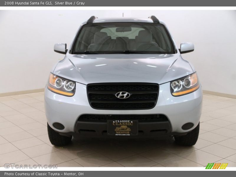 Silver Blue / Gray 2008 Hyundai Santa Fe GLS