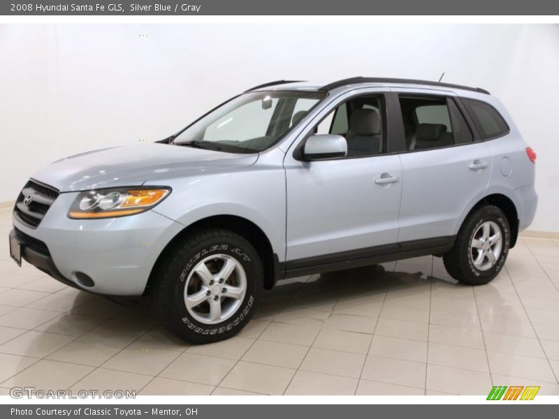 Silver Blue / Gray 2008 Hyundai Santa Fe GLS