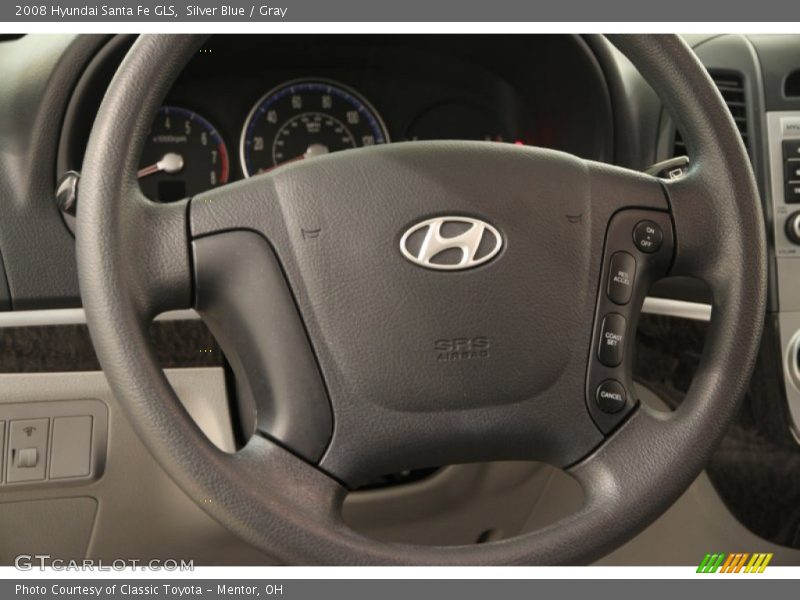 Silver Blue / Gray 2008 Hyundai Santa Fe GLS