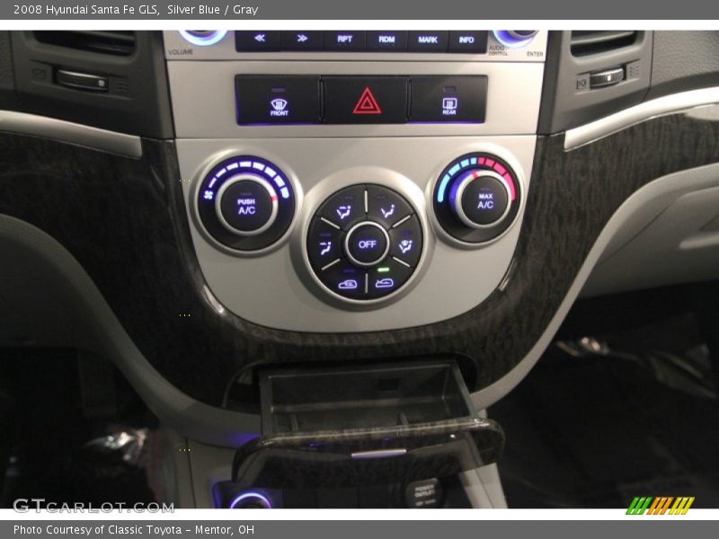 Silver Blue / Gray 2008 Hyundai Santa Fe GLS