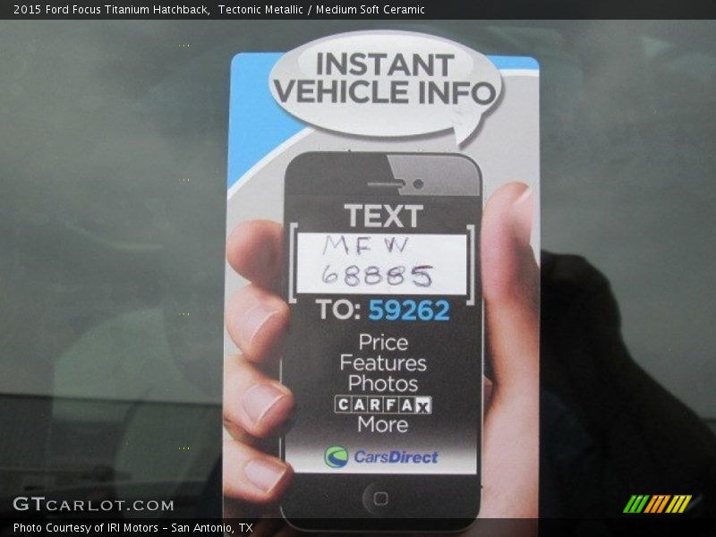 Dealer Info of 2015 Focus Titanium Hatchback