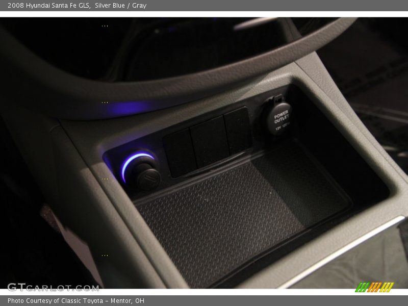 Silver Blue / Gray 2008 Hyundai Santa Fe GLS