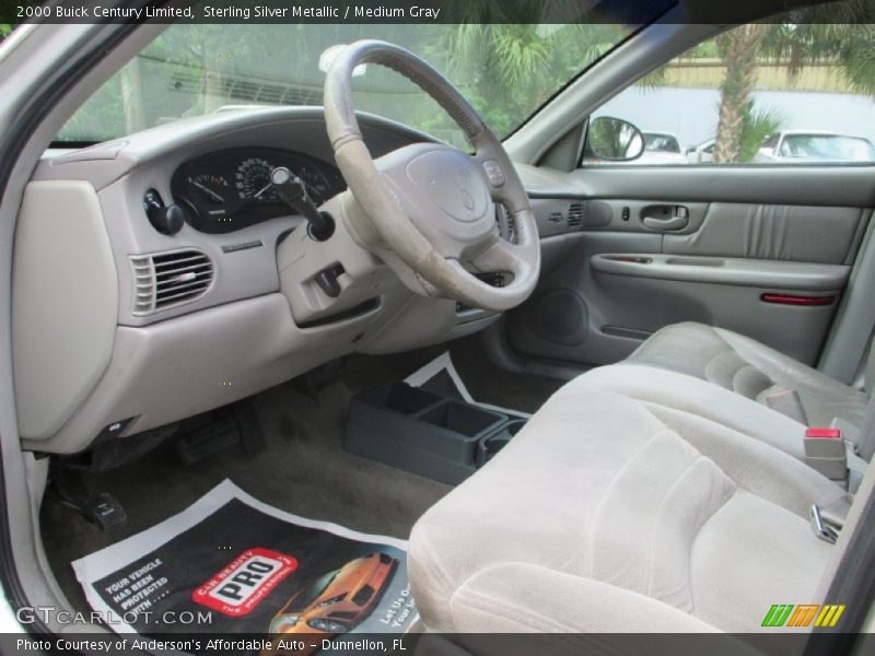 Sterling Silver Metallic / Medium Gray 2000 Buick Century Limited