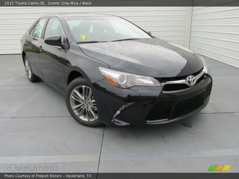 Cosmic Gray Mica / Black 2015 Toyota Camry SE