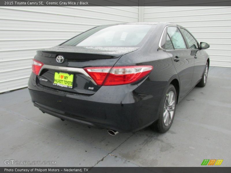 Cosmic Gray Mica / Black 2015 Toyota Camry SE
