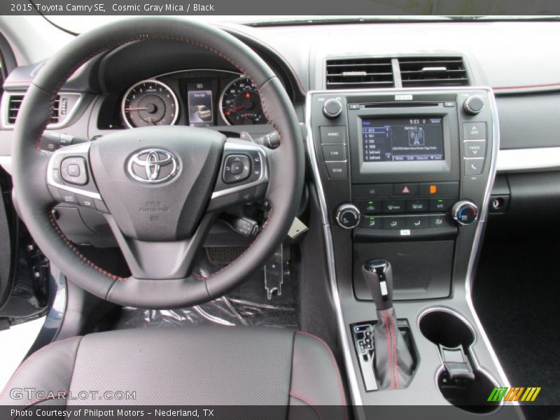 Cosmic Gray Mica / Black 2015 Toyota Camry SE